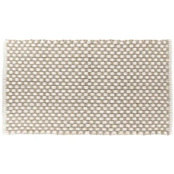 TAPIS CUZCO ASPECT MAILLE 45X90CM TAUPE NATUREL