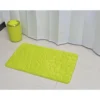 TAPIS MEMOIRE DE FORME MICROFIBRE GALET 50X80 CM VERT ANIS