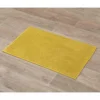 TAPIS MICROFIBRE BOULES UNI 45X75CM MOUTARDE