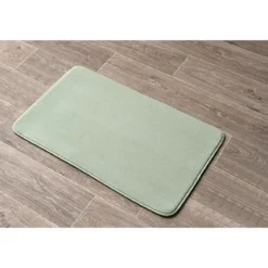 TAPIS MICROFIBRE UNI 45X75CM VERT AMANDE