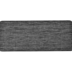 TAPIS ANDY 50X120CM VINYLE ASPECT CHINE GRIS FONCE