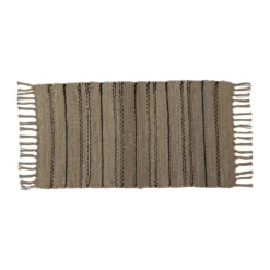 TAPIS ARTHUR 45X90CM NATUREL NOIR
