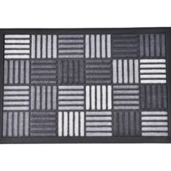 TAPIS CAROLL 40X60CM NYLON CAOUTCHOUC GRIS