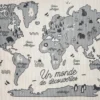 TAPIS CARTE DU MONDE