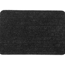 TAPIS CHLOE 40X60CM POLYPRO LATEX GRIS NOIR