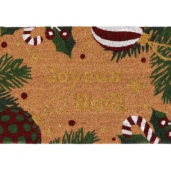 TAPIS COCO 40X60CM IMPRIME JOYEUX NOEL