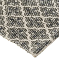 TAPIS COTON IMPRIME GRIS FONCE 60X90CM