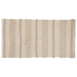 TAPIS COTON JUTE BOTA IVOIRE 70X140CM