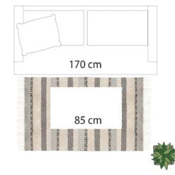 TAPIS COTON RELIEF 2 D.90X150CM