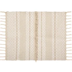 TAPIS COTON SABLE CUIVRE 60X90CM