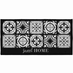 TAPIS DECO RECTANGLE 57X115 CM IMPRIME ALFAMA