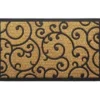 TAPIS ELOI 45X75CM COCO TRESSE CAOUTCHOUC ARABESQUE