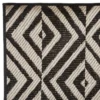 TAPIS EXTERIEUR ET INTERIEUR COLOR NOIR ET BLANC 120X160CM