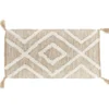 TAPIS FEZ 45X90CM NATUREL BLANC