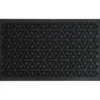 TAPIS GEO 45X75CM POLYESTER CAOUTCHOUC NOIR