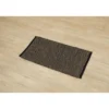 TAPIS HANOI COTON JUTE 45X90CM NOIR NATUREL