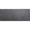 TAPIS HEXAGONE 45X120CM POLYESTER VELOURS GRIS FONCE
