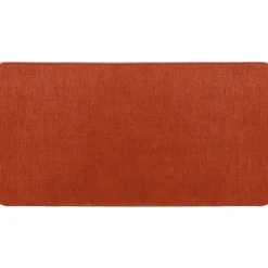 TAPIS HEXAGONE 45X80CM POLYESTER VELOURS TERRACOTTA