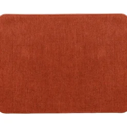 TAPIS HEXAGONE 45X60CM POLYESTER VELOURS TERRACOTTA