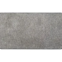 TAPIS HEXAGONE 45X80CM POLYESTER VELOURS GRIS CLAIR