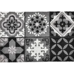 TAPIS IMP EMILIE 40X60CM COCO GRIS