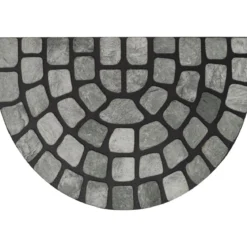 TAPIS IMPRIME DEMI LUNE 40X60CM CAOUTCHOUC DALLE