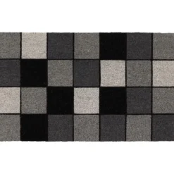TAPIS IMPRIME 45X75CM COCO CARLOTTA GRIS