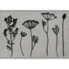 TAPIS IMPRIME 40X60CM POLYAMIDE HERBIER GRIS