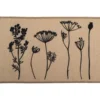 TAPIS IMPRIME 50X80CM POLYAMIDE HERBIER BEIGE