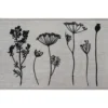 TAPIS IMPRIME 50X80CM POLYAMIDE HERBIER GRIS