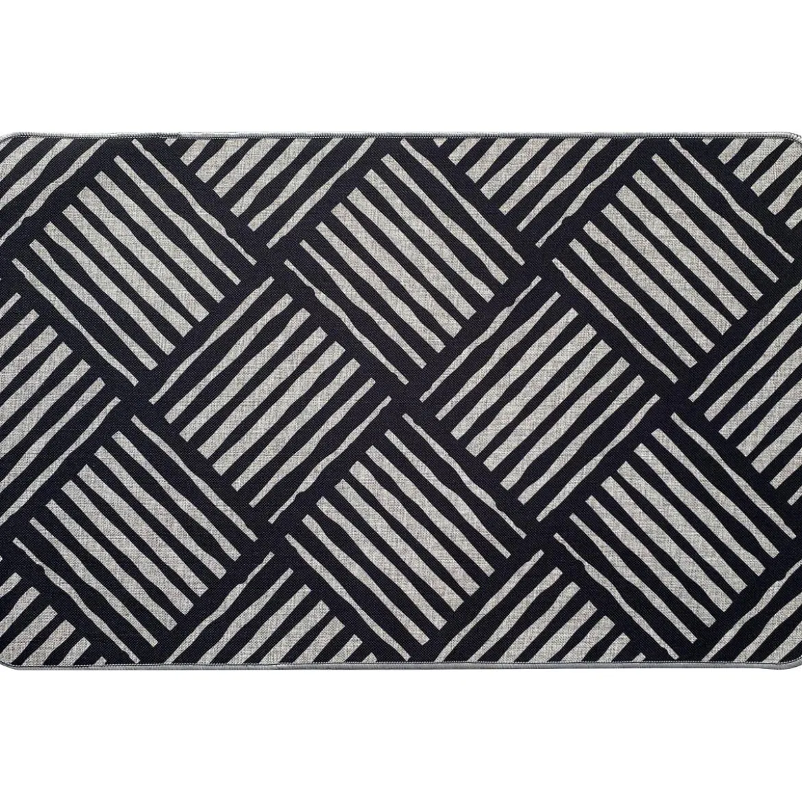 TAPIS IMPRIME 50X80CM POLYESTER AFRICA GRIS
