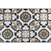 TAPIS IMPRIME 50X80CM POLYESTER CARMEN BLANC