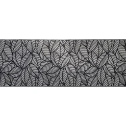 TAPIS IMPRIME 50X140CM POLYESTER JUNGLE GRIS