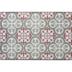 TAPIS IMPRIME 50X80CM POLYESTER PACO ROUGE