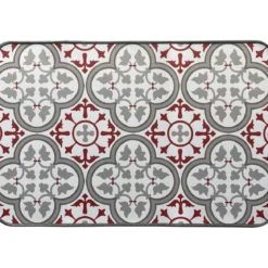 TAPIS IMPRIME 40X60CM POLYESTER PACO ROUGE