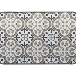 TAPIS IMPRIME 40X60CM POLYESTER PACO BLEU