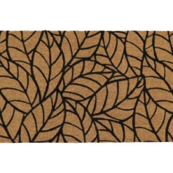 TAPIS IMP 45X75CM COCO PVC JUNGLE NOIR