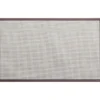TAPIS JOHN 50X80CM VINYLE TISSE BICOLORE BEIGE GRIS