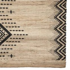 TAPIS JUTE IMPRIME ETHNIQUE D.120X170CM