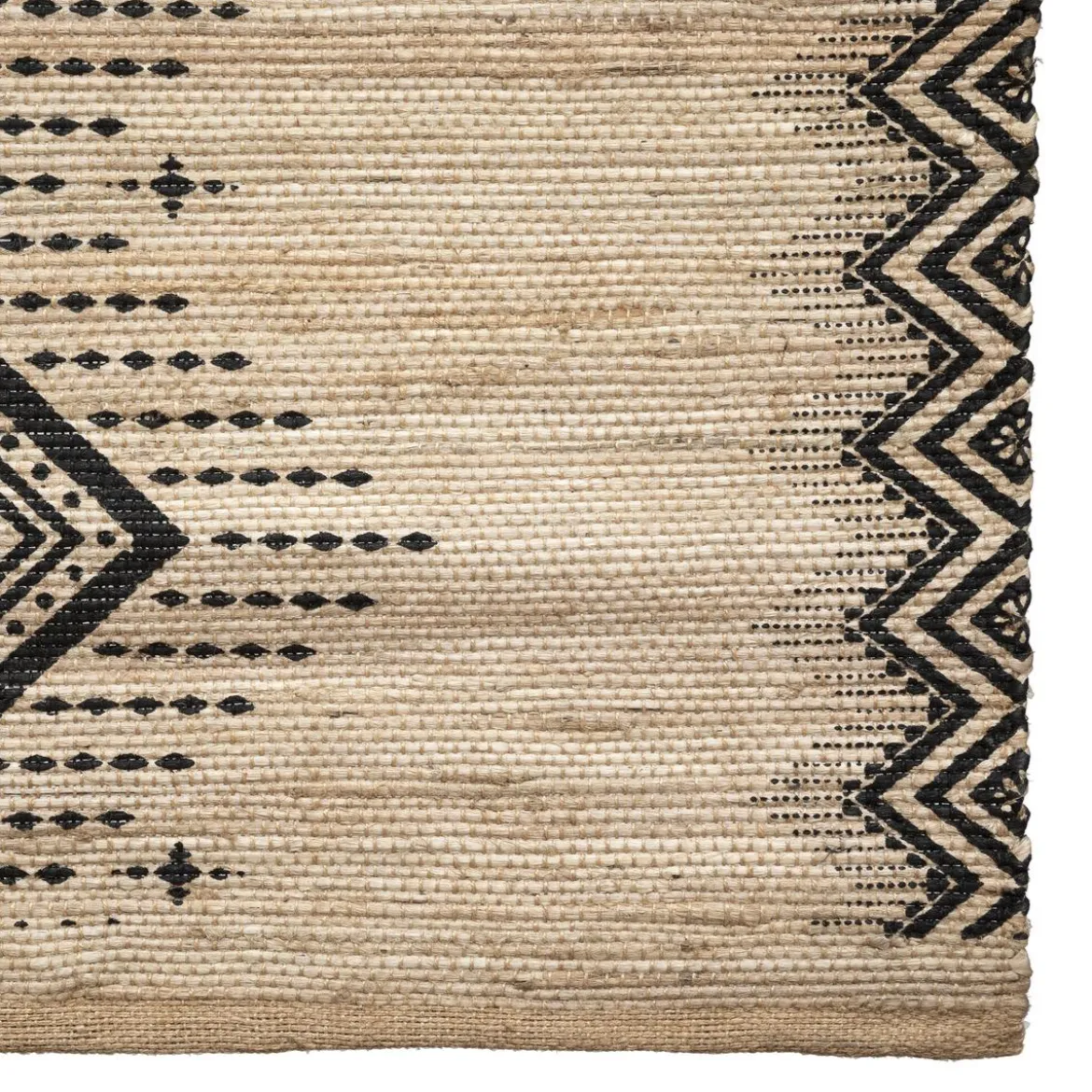 TAPIS JUTE IMPRIME ETHNIQUE D.120X170CM