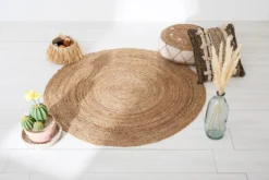 TAPIS JUTE NATUREL D.120CM