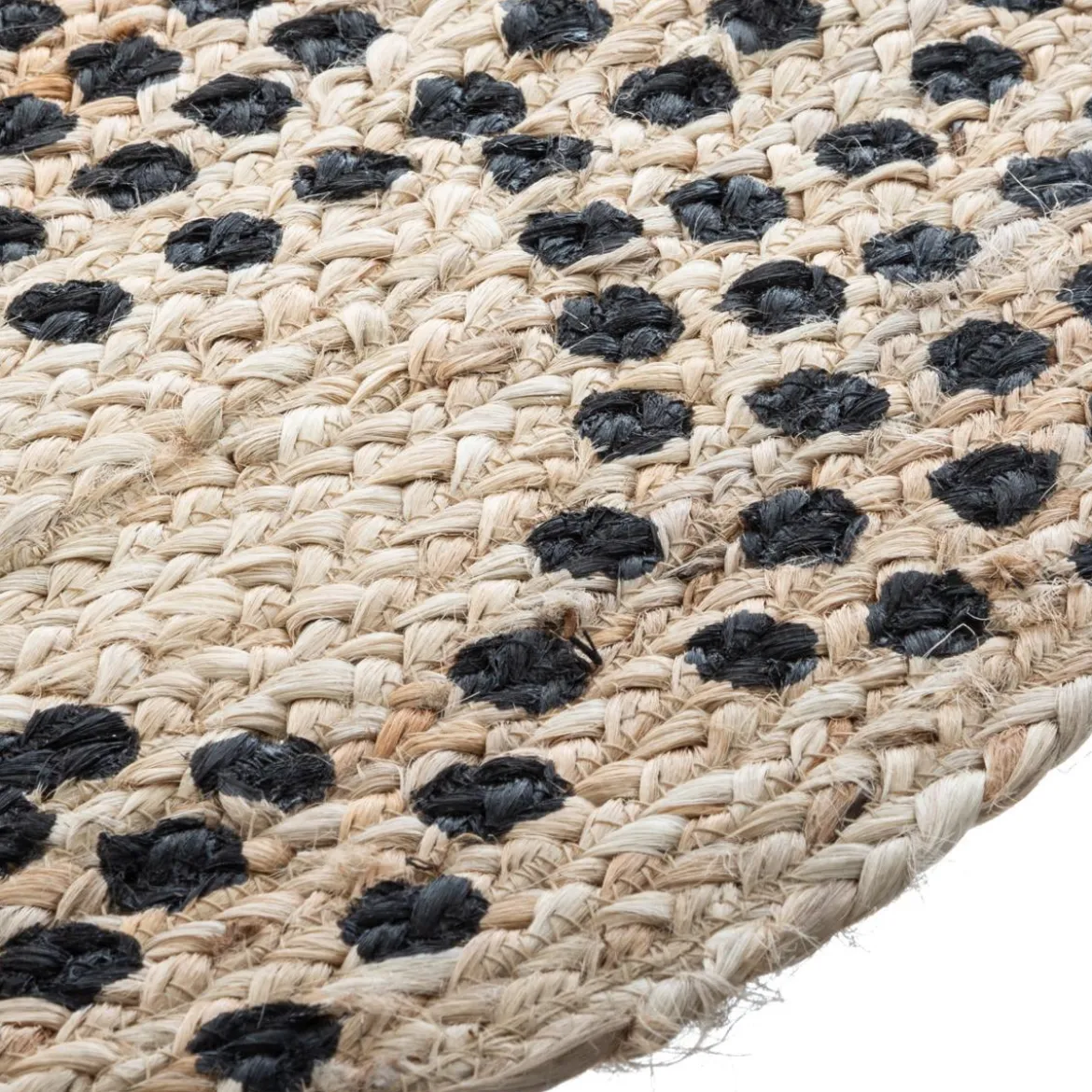 TAPIS JUTE ROND IMPRIME LIVIN D.120CM