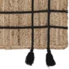 TAPIS JUTE TRESSE POMPON 118X170CM