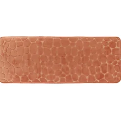 TAPIS MEMOIRE DE FORME MICROFIBRE GALET 45X120CM CUIVRE