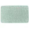 TAPIS MEMOIRE DE FORME MICROFIBRE GALET 50X80CM EUCALYPTUS