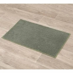TAPIS MICROFIBRE BOULES UNI 45X75CM KAKI