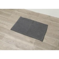 TAPIS MICROFIBRE BOULES 50X80CM GRIS