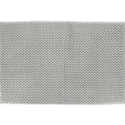 TAPIS MICROFIBRE BOULES 50X80CM GRIS CLAIR