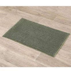 TAPIS MICROFIBRE BOULES 50X80CM KAKI