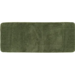 TAPIS MICROFIBRE DOUBLE VASQUE 50X120CM DESSOUS LATEX KAKI